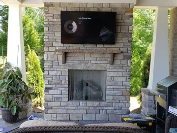 Over Fireplace TV installation only