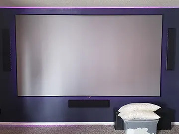 Projector & screen mounting (ALL WIRES CONCEALED)