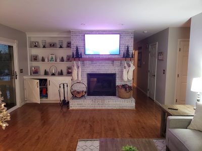 Over-Fireplace TV Installation